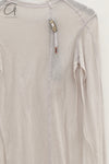 BORIS BIDJAN SABERI WLS1 series women's cotton cashmere long-sleeved T-shirt WLS1.MID FTT00001-QH light gray